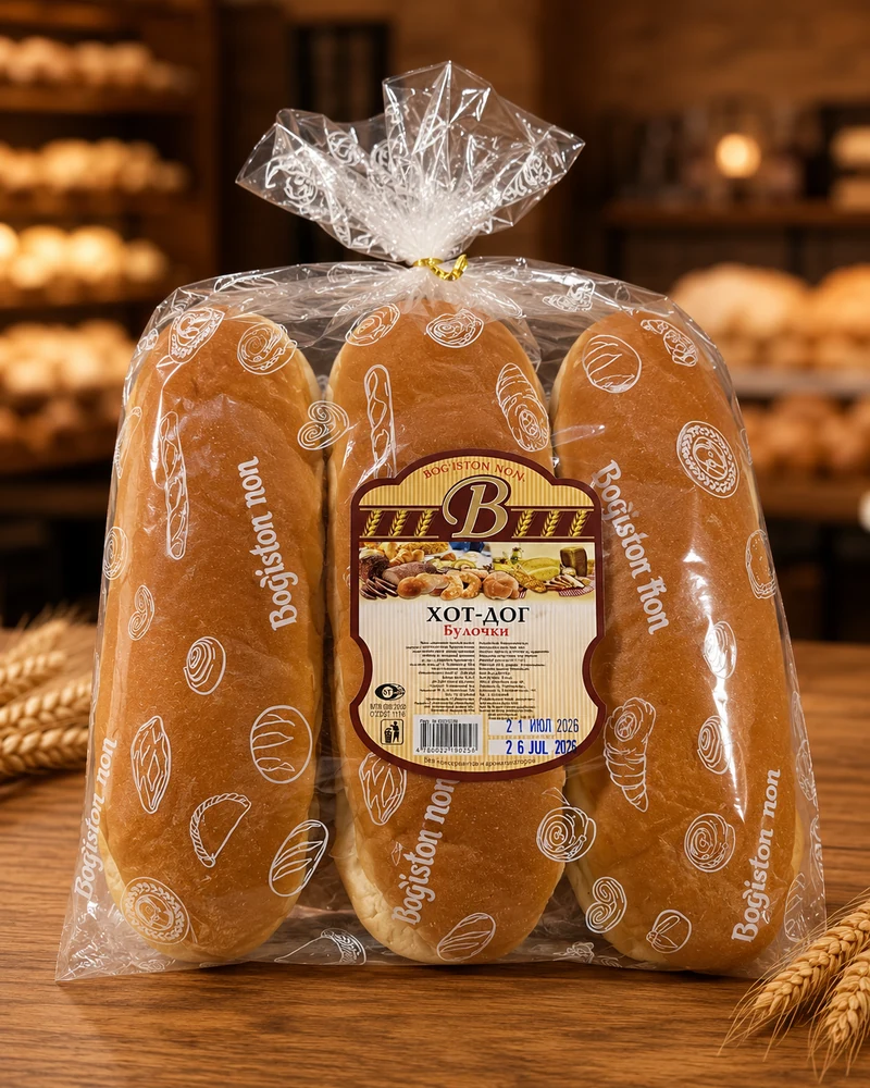 Qadoqdagi hot-dog nonlari 0,6 kg